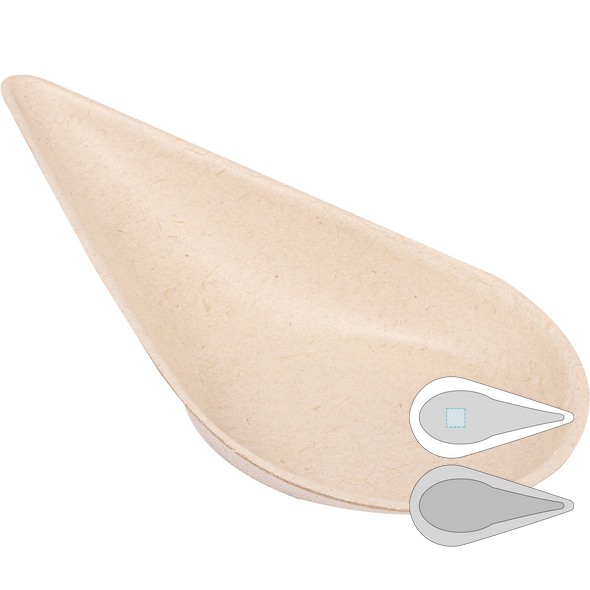 Recipiente en forma de cuchara de bagazo "Bionic"